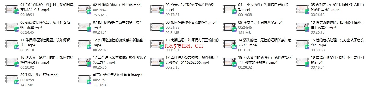 沈奕斐《性与爱的真相》完结