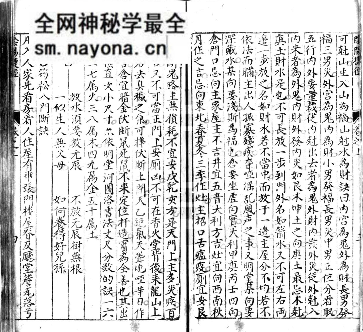 《新刻杨筠松秘传开门放水阴阳捷径》