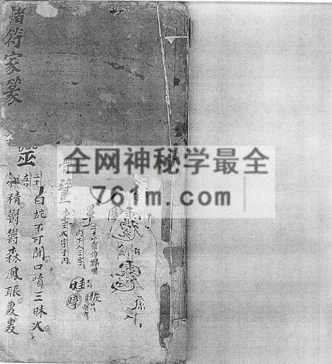 YXG0081  《先天诸符家篆》60筒子页 有几页破损