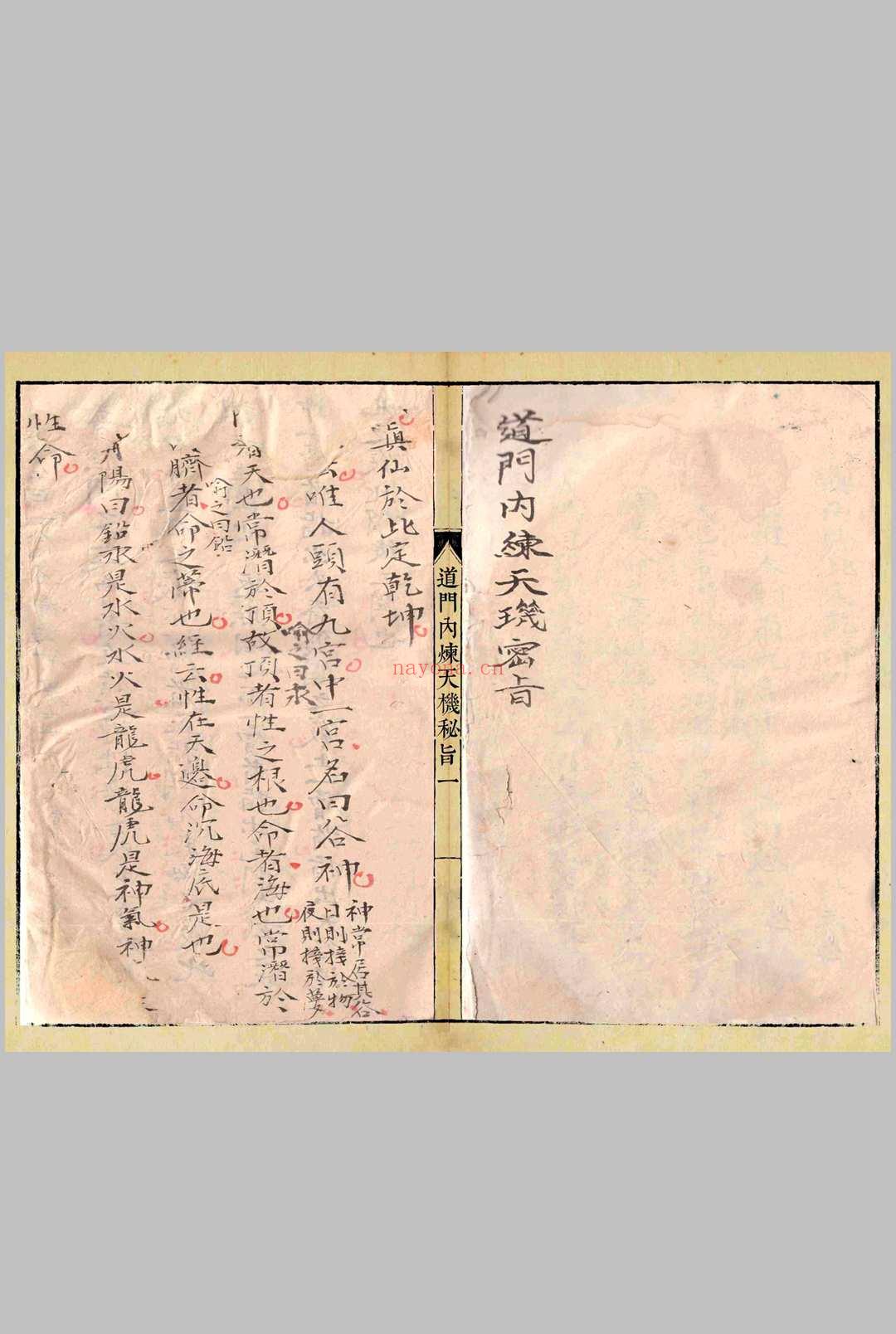 道门内炼天机秘旨