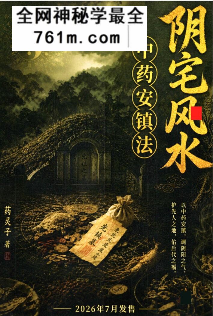 药灵子新作《阴宅风水中药安镇法》
