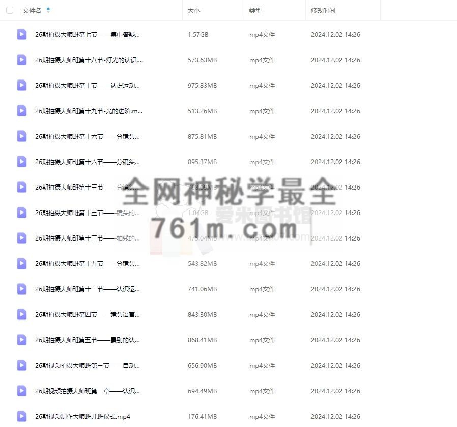 蚂蚁视频《26期视频拍摄大师班》