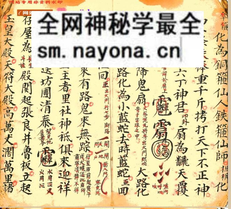 《进瘟难家传口诀符法》