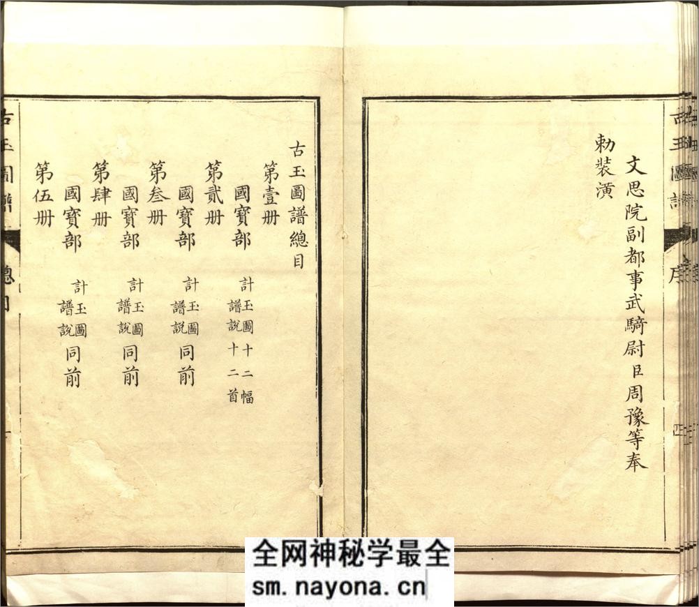 古玉图谱.三十二卷.旧题.宋.龙大渊等奉敕撰.清乾隆时期余文仪刊彩绘本 - 第10页预览图