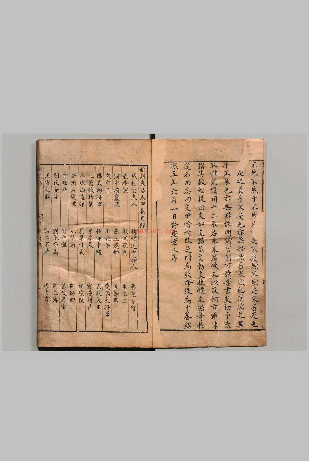 新刻夷坚志 10卷 洪迈(宋)吕胤昌(明)明万历29年 , 唐氏世德堂