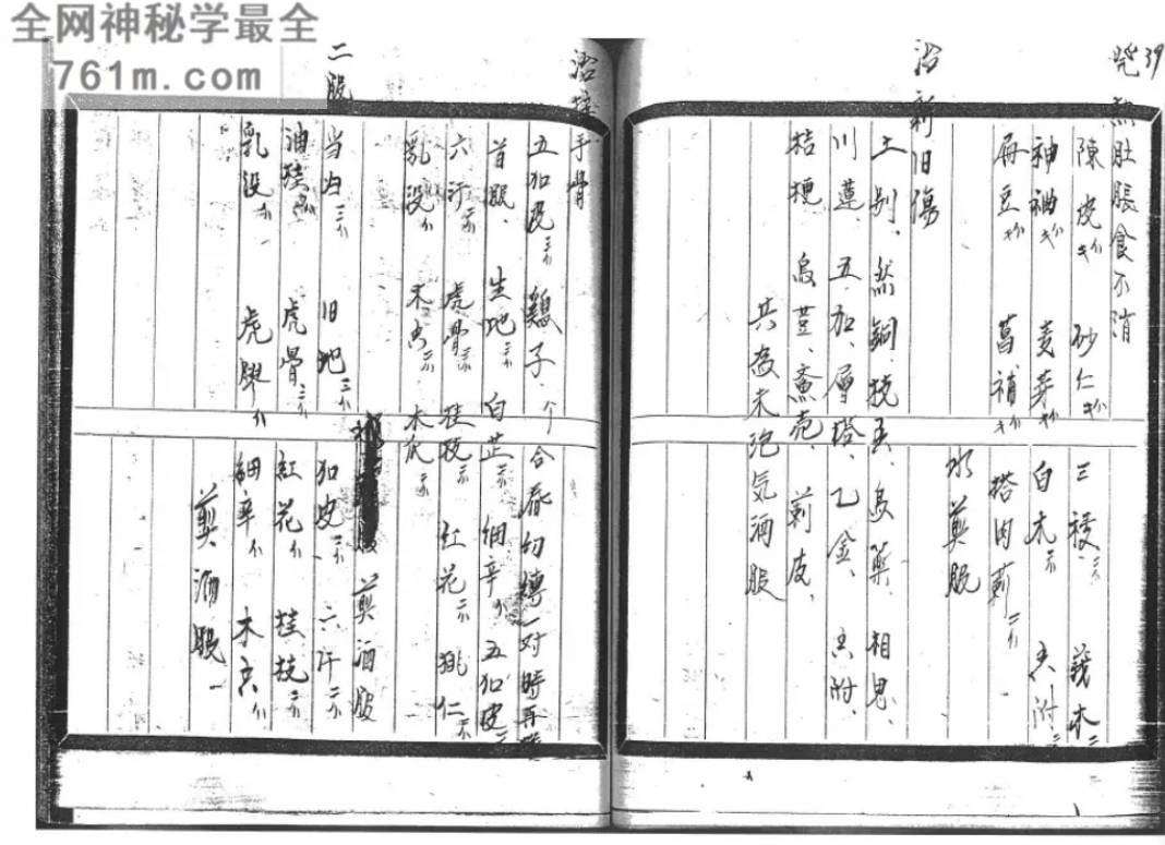 民间老中医行医经验手写方