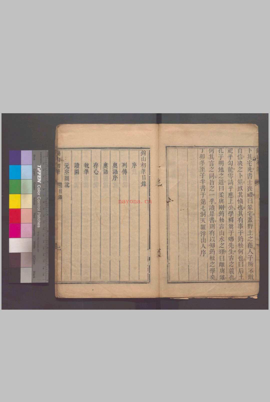 锦山初笔一卷 .清刻本唐.杨筠松撰