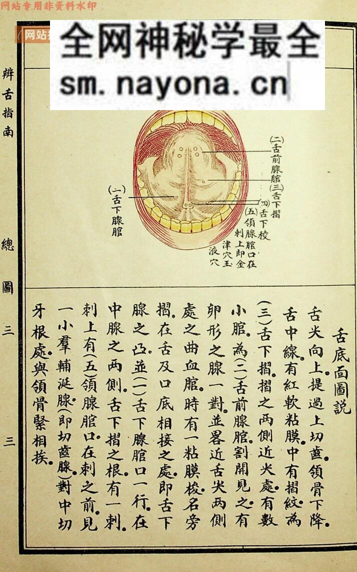 中医古籍《彩图辨舌指南》曹炳章