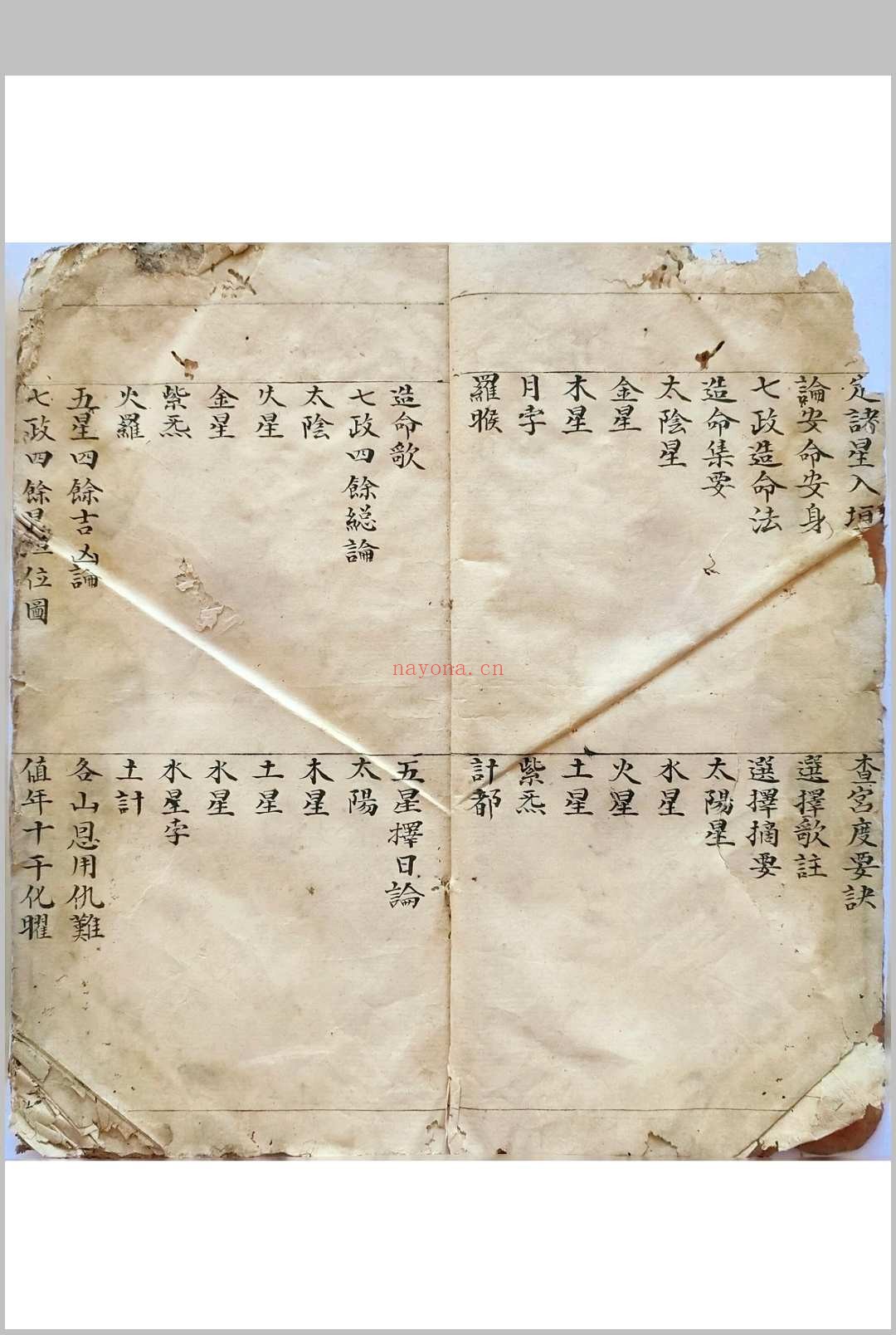 初学天星造命日课握要