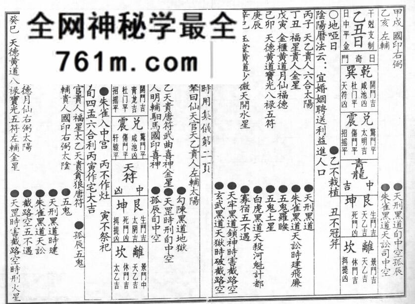 择日书籍《​时用集》象吉通书
