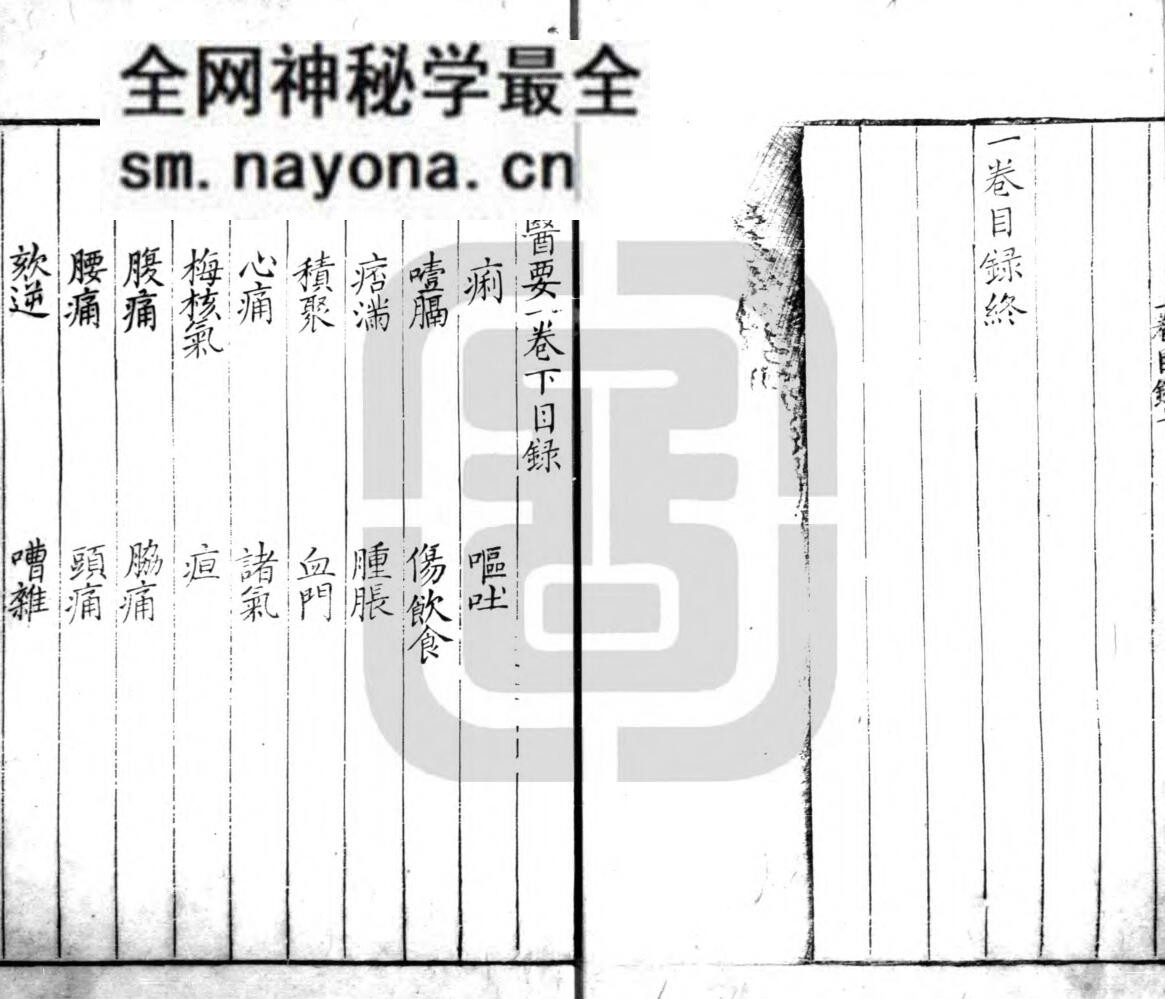 古籍《简明医要》顾儒撰