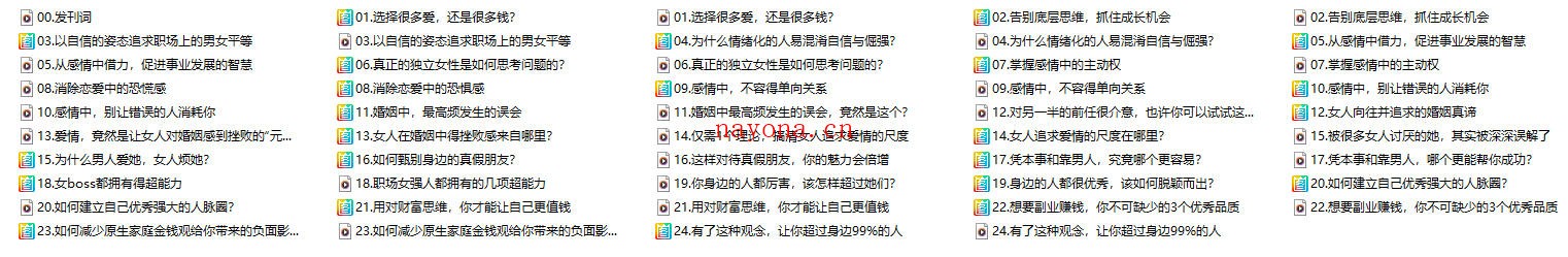 李筱懿《提升魅力值的女性素养课》完结