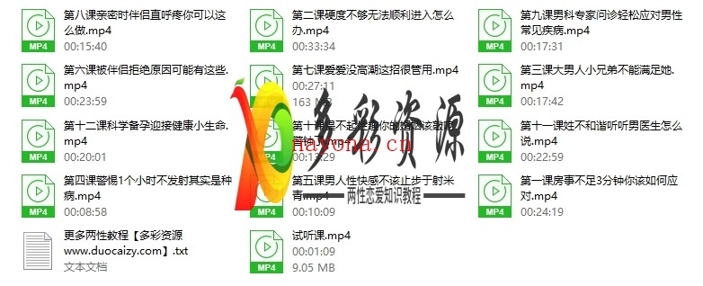 马晓年《12堂课全面掌握男性健康问题》