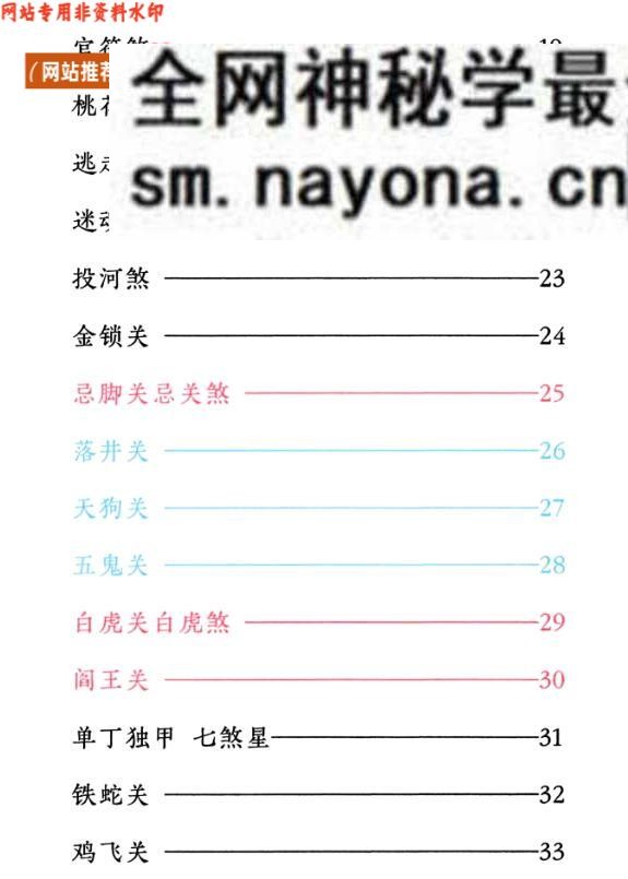 《小儿关煞详解阴斗阳斗全书、小儿三十关七十二煞详解》