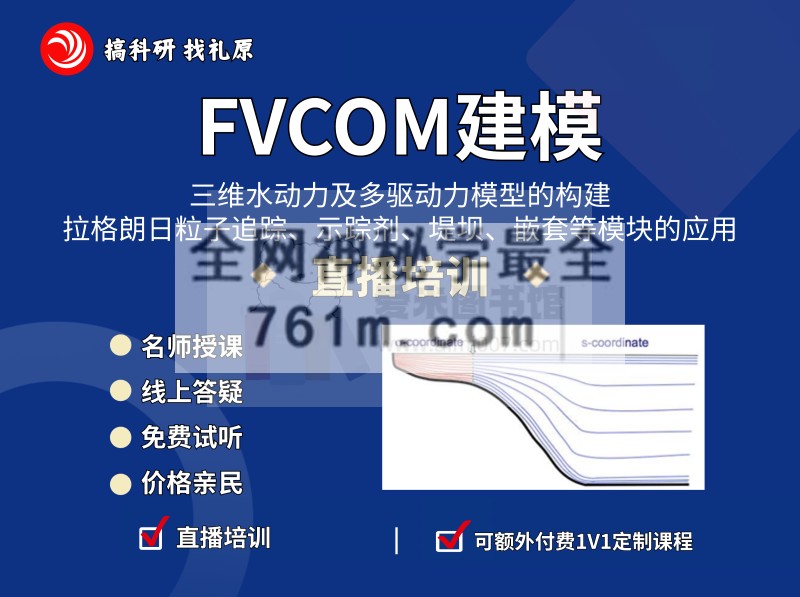 礼原科研《基于FVCOM三维水动力及多驱动力模型的构建、拉格朗日粒子追踪、示踪剂、堤坝、嵌套等模块》