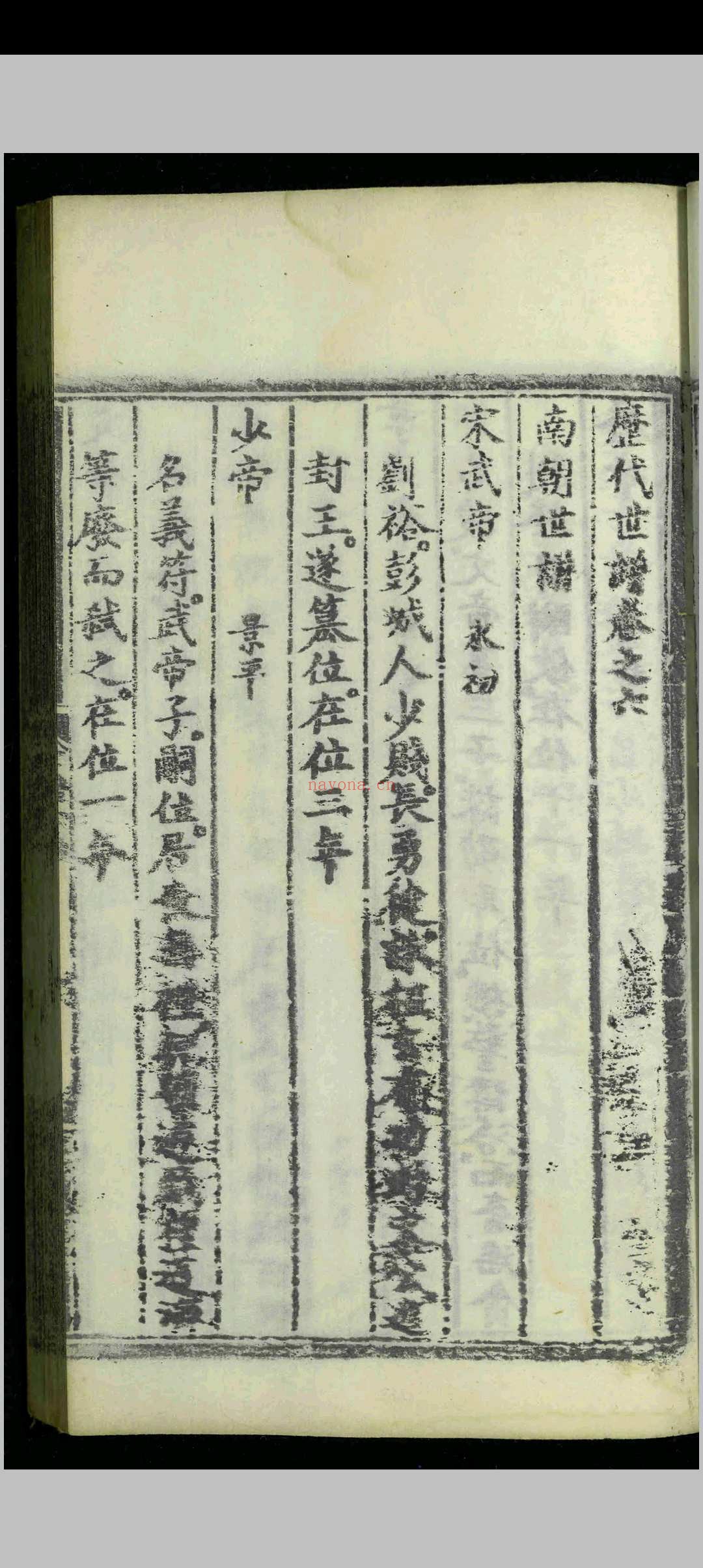 历代世谱.十卷.陈璘.明弘治十六年