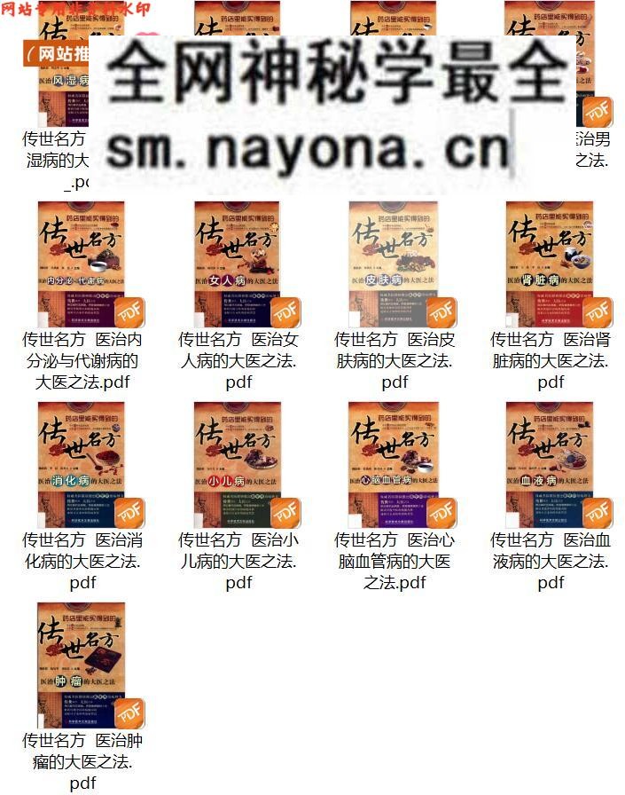 传世名方13册集,百度网盘下载
