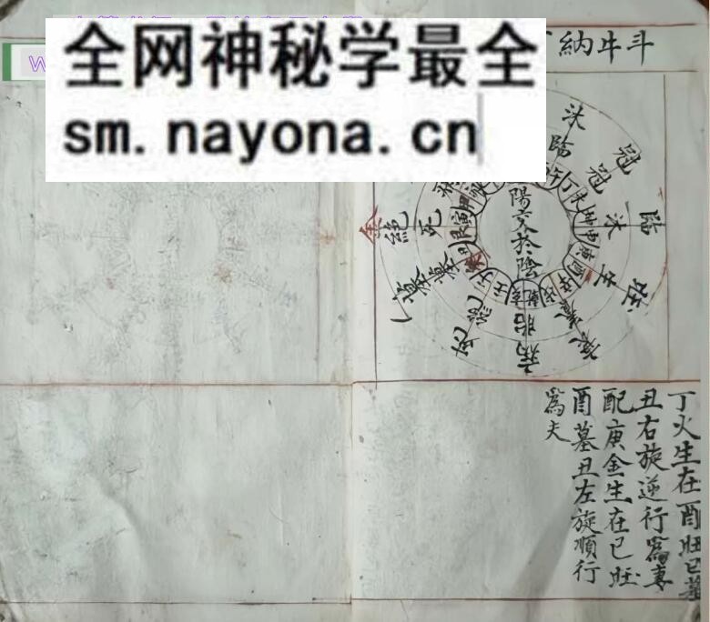 风水古籍《阴阳生死图》清代风水名师秘传地理珍本