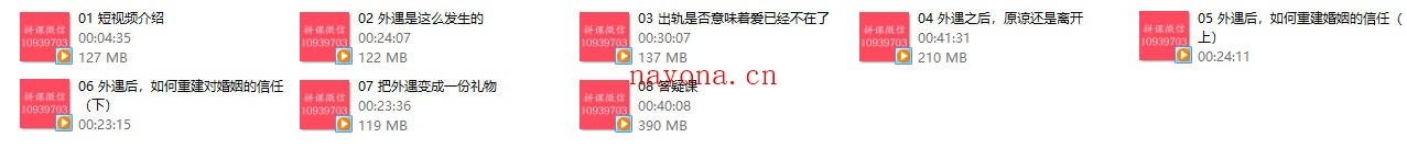 周梵《当婚姻遇上忠诚挑战怎么办?》外遇是这么发生的 视频课程