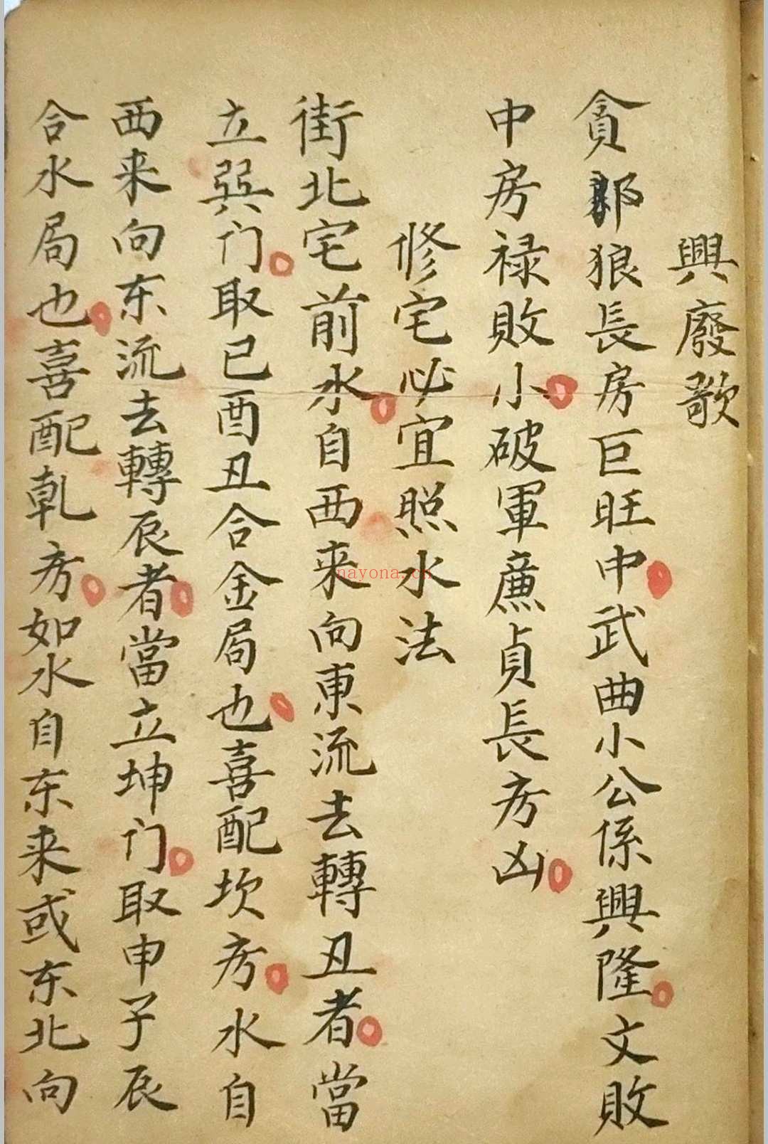 《相宅秘法》