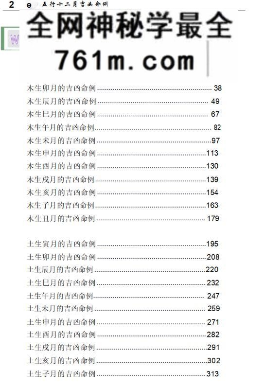 《盲派八字象法秘籍·五行十二月吉凶命例》上下册
