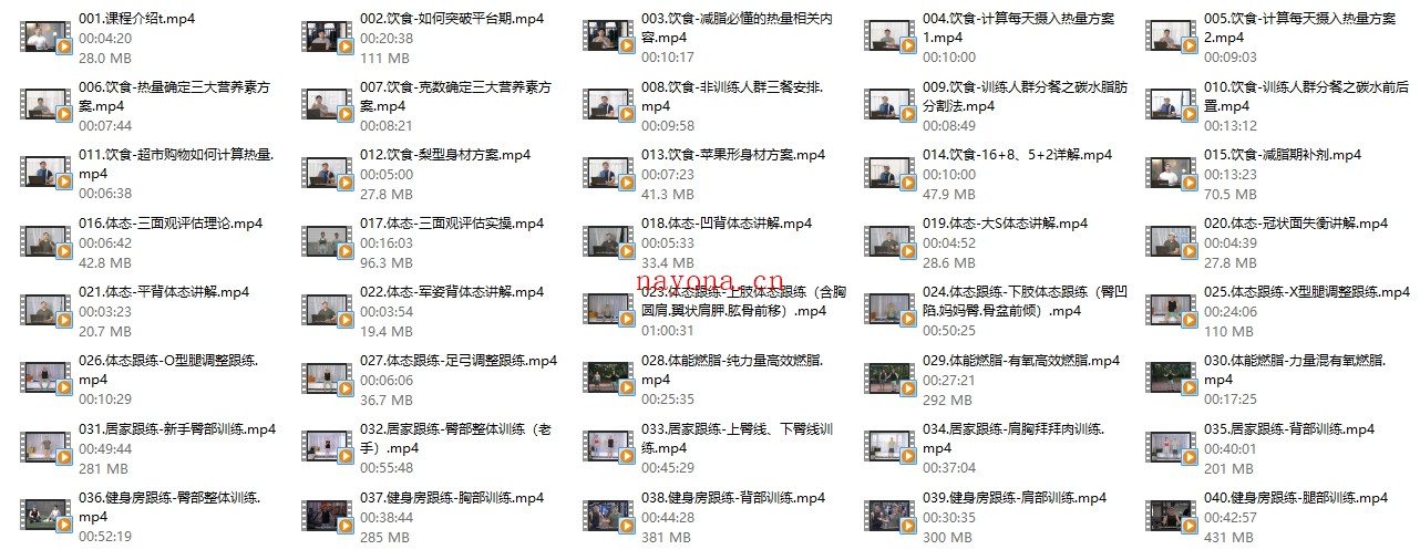 磊哥减脂塑形课程2.0