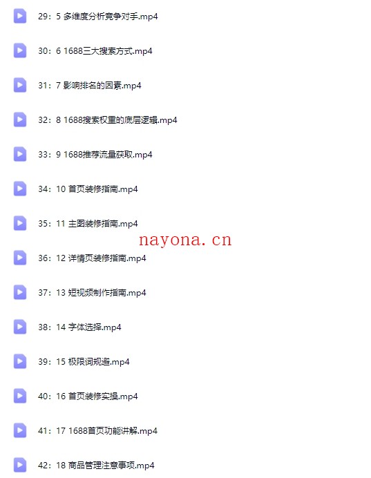 1688高阶运营系统实操核心课（价值16900）【Af-0021】