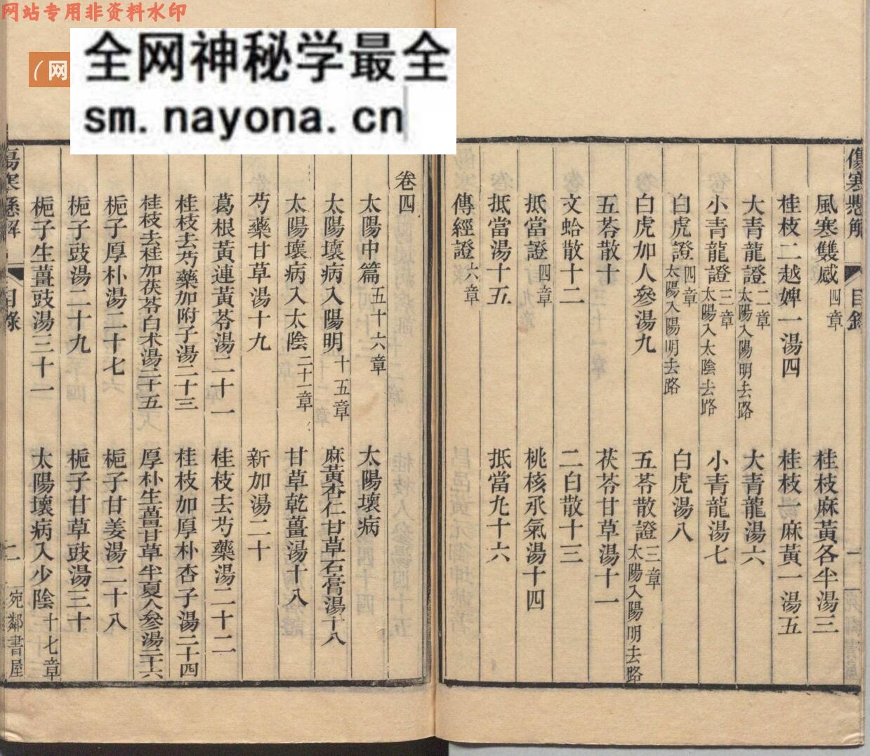 中医伤寒古籍《伤寒悬解》黄元御
