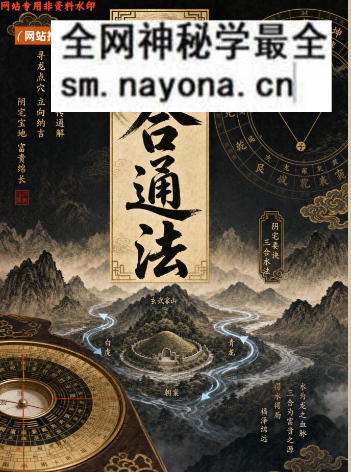 《三合通法》阴宅要诀,三合风水秘法