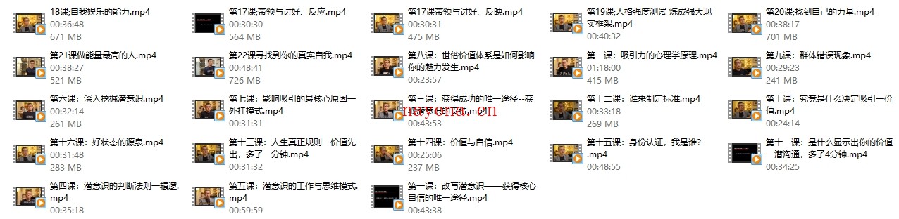 老景《强大心态训练技术2.0-终极课8w》