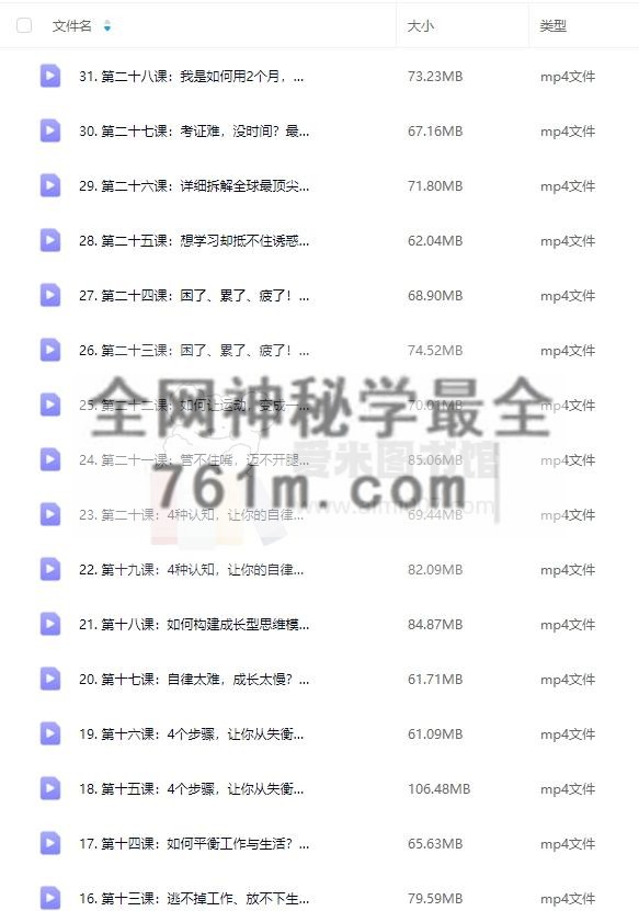 人人可复制的自律行动课