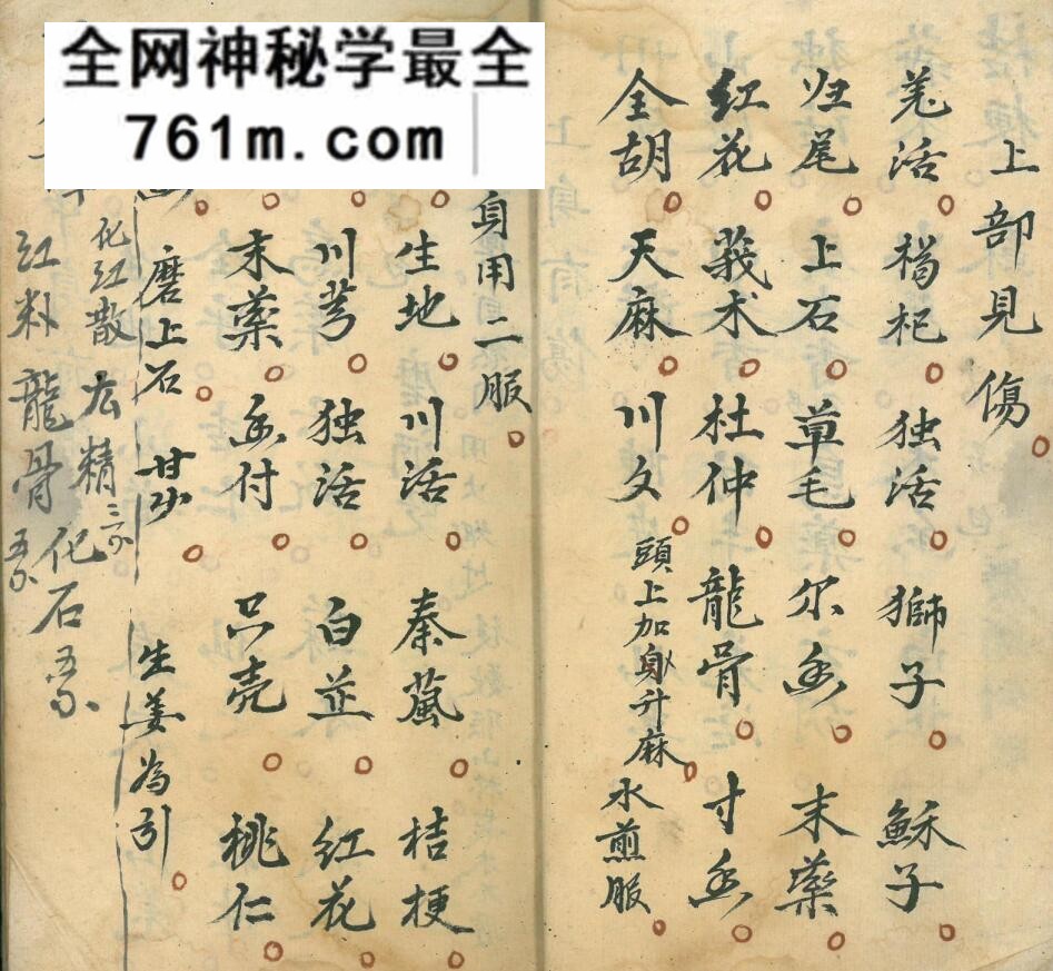 《伤科药书》