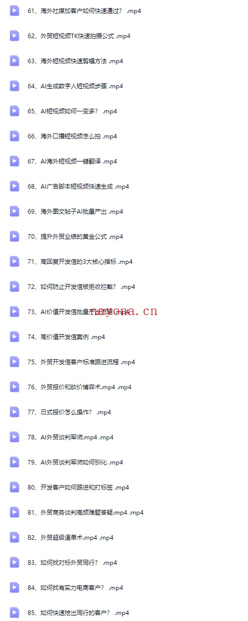 AI外贸特训营:AI快速选品、独立站搭建、客户获取、邮件营销、品牌营销等【Ag-0161】