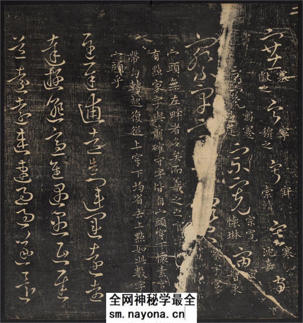 草诀辨疑.范文明撰集.集古草诀.米芾集.王羲之字.清拓本 - 第6页预览图