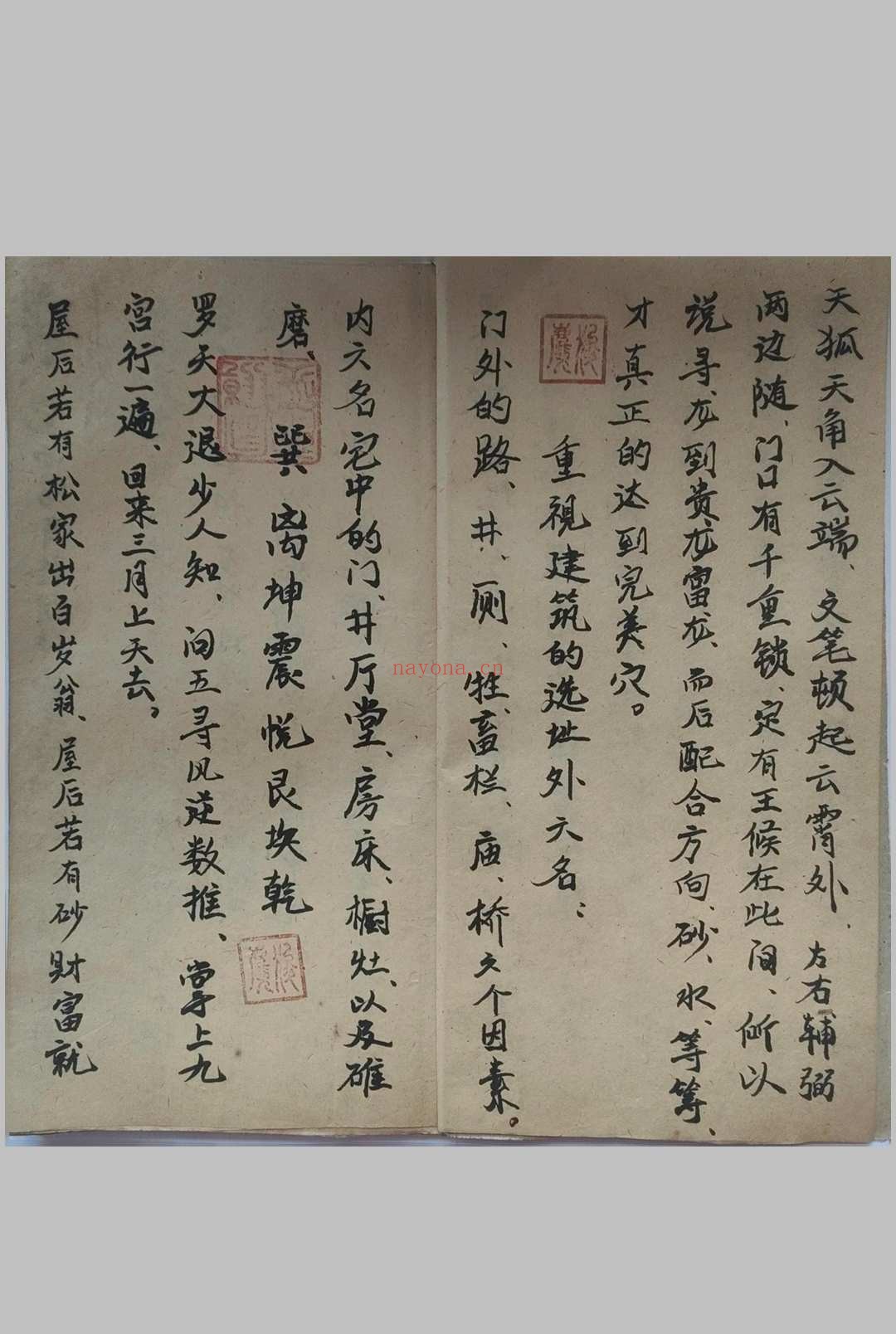 《地理传寻穴口诀》