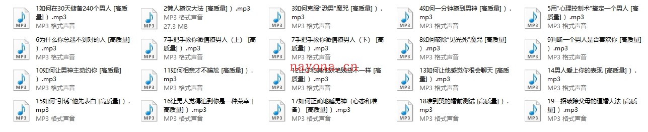 15天脱单攻略(完结)19节高质量音频