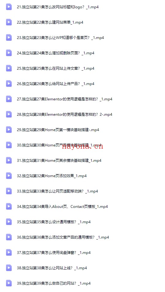 黑方-新式外贸营销，独立站训练营傻瓜式WordPress建站流程【Aa-0064】