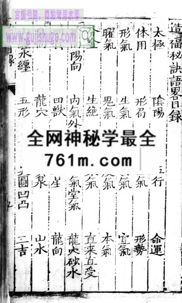 《新刊造福秘诀语略》明吴天洪撰