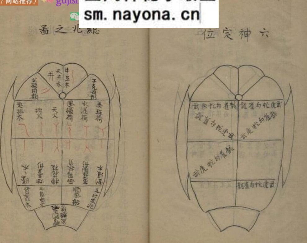 龟卜类古籍《呈洛洞玄经论图诀》119页（第111页有损）)