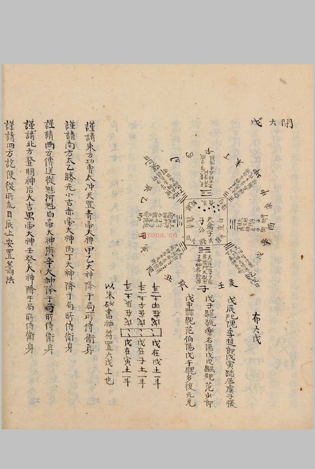 奇门节要.笔写本