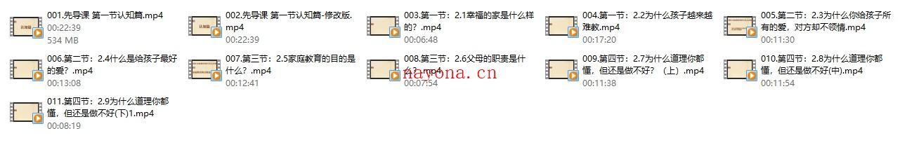 沈奕斐『松弛父母课』线上视频课程11节
