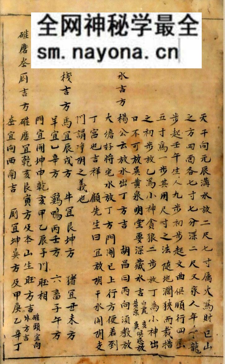 《地理分金开门放水图式秘传》董德章真传