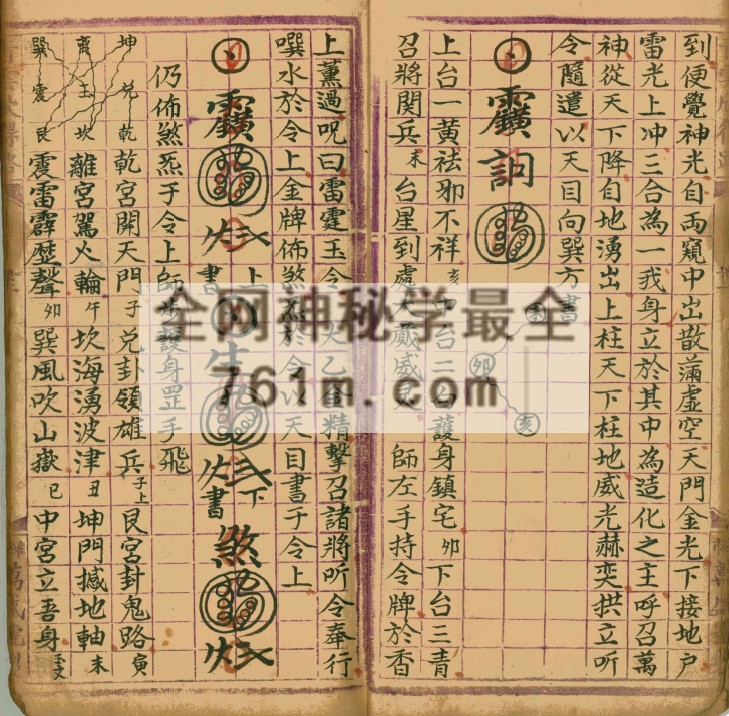 道教手抄秘本 – 拜章罡图秘旨(清微灵宝金麟髓) YXG0005