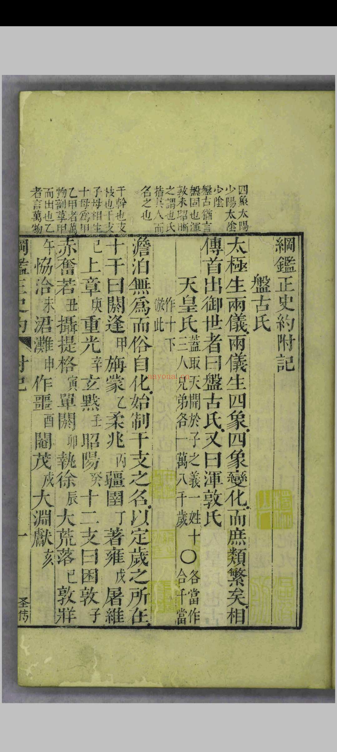 纲鉴正史约.三十六卷.顾锡畴.陈弘谋.清乾隆二年