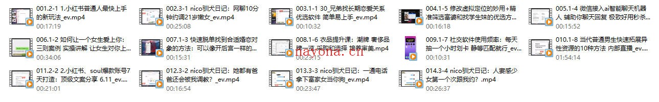 一只流氓兔《互联网顶级把妹神技》14节全