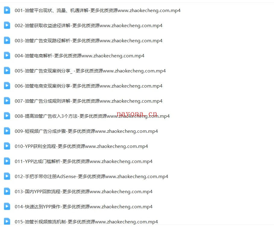 跨境油管YouTube线上营【Ag-0079】