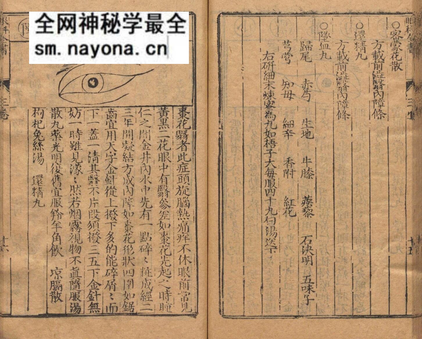 新刻秘传眼科七十二证全书 哀学渊 万历32年 杨泰斋