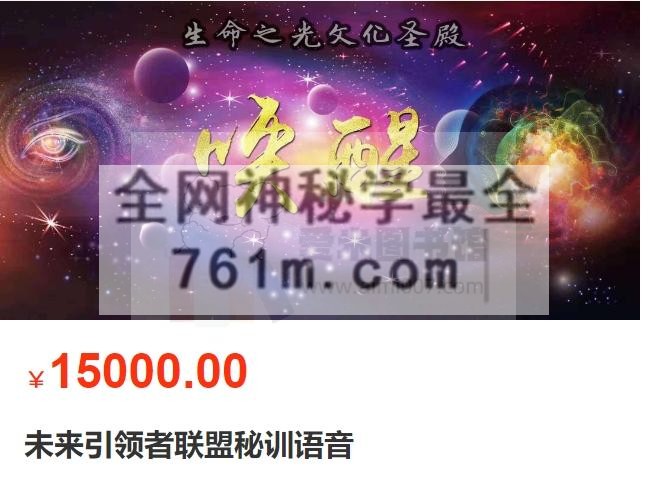 未来引领者联盟秘训语音