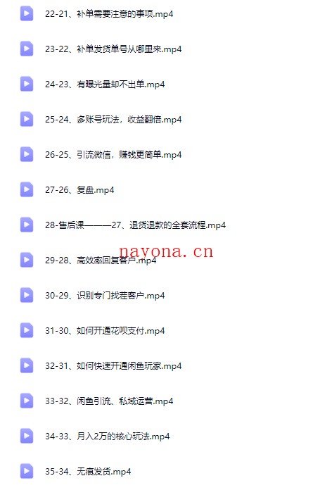闲鱼电商运营高级课程【Bf-0033】
