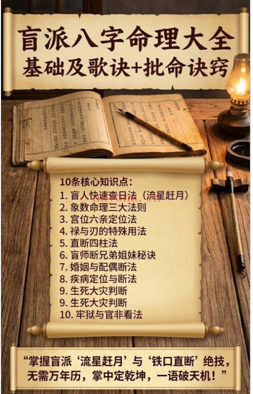 盲派八字命理大全上册基础及歌诀